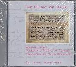 MUSIC OF ISLAM  8 :  FOLKLORIC MUSIC OF TUNISIA  (CELESTIAL HARMONIES)

Registrato all'interno di una abitazione nell'antico quartiere di Tunisi, la Medina, l'ottavo album della serie Music of Islam, Folkloric Music of Tunisia propone strumenti tradizionali e canzoni della tradizione popolare tunisina che prospera come un testamento vivente di una delle pi antiche culture del mondo islamico. Interpretato dalla formazione di Lofti Jormana, l'album offre alcune canzoni che si avvalgono del mawwal, un'improvvisazione vocale su un testo poetico di 4 o 7 righe. Il mawwal pu essere eseguito con accompagnamento musicale o meno ed  un modo attraverso il quale il cantante, in piena libert creativa, pu dimostrare il proprio virtuosismo. Molto interessante  anche l'interpretazione eseguita dal leader del gruppo, Lotfi Jormana, di un brano moderno, una rarit in questa serie: come nella musica tradizionale, la componente melodica di questa canzone  modellata dal maqam (melodia-tipo, basata su una particolare scala) che governa la costruzione delle frasi melodiche, le formule musicali standard e gli schemi per l'intonazione. Lo strumento protagonista di questo album  senz'altro il melodico mizwid, una sorta di cornamusa tradizionale suonata nelle regioni centrali della Tunisia, le cui lunghe melodie sembrano levarsi in volo sul ritmo degli strumenti a percussione che comprendono tabal, bendir, darabukkah e tar.