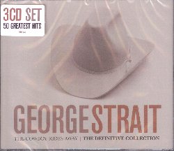 STRAIT GEORGE :  THE COWBOYS RIDES AWAY - THE DEFINITIVE COLLECTION  (WRASSE)

The Cowboy Rides Away - The Definitive Collection  un triplo album che documenta la lunga e fruttosa carriera discografica di George Strait da Unwound, la sua prima hit da top ten del 1981 per arrivare a Living for the Night del 2009. Con all'attivo 40 singoli primi in classifica nella country music chart di Billboard, 52 canzoni prime in classifica nelle country charts americane, 73 nominations ai Country Music Awards e 25 album di platino, George Strait rimane il vero ed unico re della country music contemporanea. Con la sua voce matura e naturale accompagnata dalle tipiche sonorit della pedal steel guitar e dei violini, le canzoni di Strait sono ben radicate nella cultura country pur riuscendo comunque a rinnovare. The Cowboy Rides Away - The Definitive Collection offre 50 fra i maggiori successi del musicista americano, in un triplo cd che raccoglie un pezzo significativo della storia della musica country e che dimostra quanta voglia abbia ancora Strait di registrare versioni definitive di grandi brani del country. Non resta dunque che saltare in sella e godersi queste rare perle offerte dal maestro, l'unico e solo George Strait.