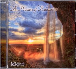 MIDORI :  A PROMISE OF RELAXATION  (MG MUSIC)

Celato dietro al suo noto pseudonimo di Midori, il sensibile compositore inglese Medwyn Goodall propone A Promise of Relaxation, nuovo album che promette all'ascoltatore 50 minuti di puro rilassamento. Intrecciando sapientemente le note di pianoforte e chitarra insieme a suggestivi effetti sonori, Midori ha creato delle melodie capaci di trasmettere calma e serenit�. L'album si divide in due lunghe tracce di 25 minuti ciascuna che cullano l'ascoltatore agevolando il suo rilassamento fisico e mentale. A Promise of Relaxation � un album ideale per accompagnare massaggi, sessioni di yoga e qualsiasi altra pratica che miri al benessere psicofisico della persona.