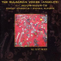 BULGARIAN VOICES ANGELITE feat. HUUN-HUUR-TU :  FLY, FLY MY SADNESS  (JARO)

Fly, Fly My Sadness  forse il capolavoro del Bulgarian Voices Angelite, uno dei cori pi famosi della musica popolare balcanica e bulgara, insieme all'ensemble tuvano Huun-Huur-Tu, famoso per la sua straordinaria tecnica vocale del canto armonico, oltre a Sergey Starostin e Mikhail Alperin. Partendo dalla musica tradizionale di Tuva, Bulgaria e Russia,  stata creata un'opera unica caratterizzara da un'affascinante e armoniosa unit: le mistiche forme millenarie del canto armonico degli Huun-Huur-Tu si mescolano con le tecniche vocali ipnotizzanti del Bulgarian Voices Angelite e il canto tradizionale russo di Sergey Starostin. Racconta Mikhail Alperin, direttore artistico del progetto e arrangiatore delle musiche: Ho studiato a lungo il denominatore comune delle strutture meditative di varie forme folcloristiche, ad esempio la tradizione russa in cui prevalgono canzoni lunghe caratterizzate da una loro tipica malinconia dal contorni minacciosi. In realt, uno stato d'animo simile potrebbe essere trovato nei canti tuvani della steppa e si riflette anche nel panorama musicale dei canti popolari della regione bulgara di Radopi, cos come in molti canti ebraici. Fly, Fly My Sadness  un bellissimo viaggio che non conosce confini.