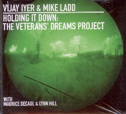 IYER VIJAY & LADD MIKE :  HOLDING IT DOWN - THE VETERANS' DREAMS PROJECT  (PI RECORDINGS)

Holding it Down - The Veterans' Dreams Project  il sorprendente risultato di tre anni di collaborazione tra Vijay Iyer, il pianista pi in vista dell'attuale scena jazz che ha gi ricevuto varie nomination ai prestigiosi Grammy Awards, ed il poeta/librettista Mike Ladd. L'album  dedicato ai veterani di colore reduci dalle guerre dell'ultimo decennio in Iraq ed Afghanistan: un album provocatorio che nasce come elaborazione dei veri sogni dei giovani veterani e che segue il successo delle loro precedenti collaborazioni, il pluripremiato In What Language e l'acclamato Still Life with Commentator, concludendo una trilogia che rappresenta in musica dieci anni di storie e vita degli Stati Uniti d'America. Con Holding it Down Iyer e Ladd esplorano le esperienze vissute da questi giovani reduci attraverso la lettura dei loro incubi notturni: i testi di Mike Ladd si incontrano e scontrano con le ricche e poderose musiche di Vijay Iyer per dar vita ad un album complesso che tocca temi profondamente sentiti in America. Ad Iyer (composizione, piano e Fender Rhodes) e Ladd (testi, voce e sintetizzatore analogico) si affiancano Liberty Ellman (chitarra), Okkyung Lee (violoncello), Kass Overall (batteria) oltre ai veterani Maurice Decaul dei Marines e Lynn Hill della Air Force che hanno contribuito alla realizzazione dei testi e che hanno partecipato alle registrazioni come vocalisti.