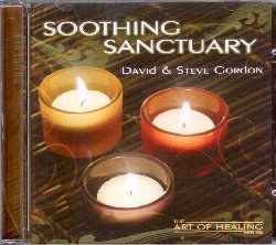 GORDON DAVID & STEVE :  SOOTHING SANCTUARY  (PRUDENCE)

Rilassati e sperimenta la vera serenit interiore. Soothing Sanctuary avvolge l'ascoltatore con una lussureggiante atmosfera musicale grazie alla quale corpo, mente e spirito riescono a rinvigorirsi, ristorarsi e rinnovarsi. I fratelli Gordon mettono da parte la loro vocazione per i ritmi percussivi e regalano all'ascoltatore una meravigliosa miscela fatta dal suono dell'acqua di un ruscello di montagna, dal dolce canto degli uccelli, dalle note carezzevoli dell'arpa, dalla delicatezza del pianoforte, dalle sonorit della chitarra classica e dall'eleganza del flauto. Pubblicato originariamente nel 2006, Soothing Sanctuary  stato rimixato, rimasterizzato e completamente rinnovato nella sua veste esteriore in modo da garantire all'ascoltatore un nuovo e pi elevato livello sonoro. Diviso in due tracce per un totale di oltre 60 minuti di perfezione musicale senza tempo, Soothing Sanctuary dona all'ascoltatore tutto il tempo che gli occorre per schiarirsi la mente ed abbandonarsi ad uno stato di profondo rilassamento fisico e spirituale. Un album da scoprire!