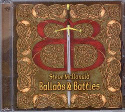 McDONALD STEVE :  BALLADS AND BATTLES  (AQUARIUS)

Steve McDonald proviene da una famiglia scozzese e fu proprio il bisogno di riscoprire le proprie origini celtiche a trasmettere al musicista una profonda passione per la musica dell'antica e gloriosa cultura celtica. Come nessun altro, questo musicista riesce a raccontare in note la drammatica storia del proprio paese, dando vita ad album che sono veri e propri romanzi musicali. Dopo due anni passati a riflettere nella sua casa neozelandese, Steve McDonald presenta Ballads and Battles, la sua nuova creazione che non deluder gli amanti di questo genere. La voce calda e suadente del musicista si fa spazio nell'interiorit dell'ascoltatore, facendogli rivivere le emozioni ed i sentimenti che tanto tempo prima hanno vissuto gli abitanti degli Highland scozzesi. Con una ricca strumentazione che comprende cornamusa, bodhran, violoncello, chitarra, tastiere e percussioni, Ballads and Battles  un'avvincente avventura nel passato capace di lasciare con il fiato sospeso.