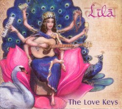 LOVE KEYS :  LILA  (AQUARIUS)

Aleah e Ben Vogt, i Love Keys, presentano il loro nuovo album Lila, ossia il gioco divino, una fusione di elementi tradizionali indiani e moderni influssi occidentali. I due artisti arricchiscono antichi testi sacri con suggestioni pop, jazz, r&b, hip hop, reggae e rock. La voce di Aleah che a volte  delicata e dolce ed altre pi intensa e potente, si fonde armoniosamente con le melodie del talentuoso polistrumentista e produttore Ben Vogt che in questa occasione mostra le sue tante sfaccettatture artistiche. Il risultato  un album molto vario che  perfetto per accompagnare una dinamica sessione di yoga, un viaggio in auto o qualsiasi altra attivit che sia in grado di riportare l'ascoltatore alla sua vera natura. Lila  inoltre impreziosito da una splendida copertina disegnata dal noto vignettista scozzese Tom Walsh.