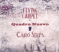 QUADRO NUEVO :  FLYING CARPET  (FINE MUSIC)

Da pi di vent'anni, i Quadro Nuevo, ossia il sassofonista Mulo Francel, il bassista e percussionista Dietmar Lowka, il fisarmonicista Andreas Hinterseher e l'arpista Evelyn Huber, propongono al pubblico splendidi viaggi sonori alla scoperta di diverse tradizioni musicali del mondo. In occasione del loro nuovo album Flying Carpet i Quadro Nuevo sono saliti a bordo di un magico tappeto volante e, insieme all'eccellente formazione Cairo Steps, offrono all'ascoltatore uno splendido arazzo di musica sufi egiziana. Il disco pubblicato da casa Fine Music  nato grazie al pianista jazz e leader dei Cairo Steps, Matthias Frey, vecchia conoscenza del quartetto tedesco, che propose alla band di Mulo Francel di incontrarsi in occasione di un concerto alla Alte Oper di Francoforte: le due formazioni si sono trovate cos in armonia che nel gennaio del 2017 sono partite per l'Egitto in cerca d'ispirazione per un disco da fare insieme. Il viaggio, che ha avuto come tappe il Cairo, Alessandria d'Egitto e Damanhour,  andato benissimo: i musicisti si sono amalgamati dando vita ad un gruppo affiatato fatto di artisti provenienti da Cairo, Baghdad e dalla Germania oltre a numerosi ospiti egiziani tra i quali i cantanti sufi Ali El Helwabi ed Sheikh Ehab Younis. Le composizioni di Flying Carpet, la maggior parte delle quali scritte da Mulo Francel e Basem Darwisch, sono esperienze sonore esotiche e coinvolgenti che miscelano musica orientale con il waltz viennese come Shams (un omaggio di Darwisch al sole) o Icarus Dream (brano di Francel ispirato alla Grecia). Come sempre accade con i viaggi dei Quadro Nuevo non manca l'effetto feedback: la composizione di Evelyn Huber Nilade, ad esempio, Symphony for the Sheikh di Mulo Francel sono nate alla fine del soggiorno egiziano e sono evidentemente ispirate dalle impressioni di viaggio e dagli incontri fatti. Il risultato finale  un album strabiliante, pieno di suggestioni e di idee in cui anche l'interpretazione di Gnossienne No. 2 di Eric Satie diventa qualcosa di assolutamente unico: la melodia del compositore francese  arricchita con i quarti di tono arabi per poi scoppiare in una forza sinfonica e fondersi alla fine con il magico blues arabo creato dalla voce travolgente di Sheikh Ehab Younis. Per chi ama viaggiare sulle ali della musica alla scoperta di inediti paesaggi sonori multietnici, Flying Carpet  un album assolutamente da non perdere!