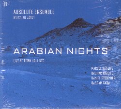 ABSOLUTE ENSEMBLE :  ARABIAN NIGHTS  (ENJA)

mid-price - L'album Arabian Nights dell'Absolute Ensemble diretta da Kristjan Jarvi, vede la partecipazione speciale di Daniel Schnyder (sassofoni), Marcel Khalife (oud e voce), di suo figlio Bashar Khalife (percussioni) e di Bassam Saba (ney). Conosciuto in tutto il mondo come icona artistica e culturale, il musicista libanese Marcel Khalife conferma in questo lavoro la sua volont di abbattere le barriere tra oriente e occidente. D'altro canto l'Absolute Ensemble, fin dalla sua fondazione nel 1993, ha cercato di abbattere le barriere tra musica classica e musica contemporanea, spaziando dalle composizioni di Mahler fino alle riletture orchestrali dei brani di Joe Zawinul. Il progetto Arabian Nights  nato in occasione di un concerto commemorativo dell'11 settembre tenutosi a Brema, nell'ambito del festival musicale della citt. Obiettivo dell'evento era creare un momento di incontro tra Occidente e Medio Oriente, in uno dei momenti pi difficili della recente storia politica. In quella occasione l'Absolute Ensemble ha unito le forze con Marcel Khalife, Bassam Saba e Daniel Schnyder per dare voce ad una volont comune di pace e di unit.