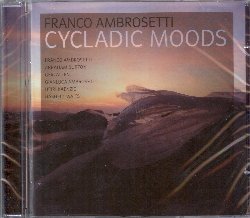 AMBROSETTI FRANCO :  CYCLADIC MOODS  (ENJA)

mid-price - Trombettista professionista fin dal 1961, Franco Ambrosetti  considerato uno dei migliori musicisti jazz europei. Questo suo nuovo lavoro, intitolato Cycladic Moods, lo vede affiancato da Geri Allen al pianoforte, Gianluca Ambrosetti al sax soprano, Heiri Kaenzig al basso e Nasheet Waits alla batteria. L'album  nato dopo un tour italiano di dodici concerti che hanno permesso al gruppo di trovare la giusta intesa e a Franco di affinare la sua rinnovata visione musicale. Come spiega lo stesso Ambrosetti: Da diversi anni sto lavorando intensamente con Miroslav Vitous la cui concezione musicale, mi ha dato l'opportunit di scoprire un mondo diverso e sorprendente. La musica viene approcciata con una concezione di libert lontana dall'ortodossia con le sue regole vincolanti, come la sequenza tradizionale di tema, assoli e tema finale. Ignoriamo le battute e sviluppiamo una libera improvvisazione per lo pi su semplici accordi modali, ma rispettando una condizione essenziale: ascoltarci con attenzione e raccogliere tutti i suggerimenti. Un esempio calzante di questa concezione musicale e del modo, raffinato ed elegante, con cui Ambrosetti riesca a metterla in pratica  l'estesa improvvisazione sulla composizione Mirobop di Miroslav Vitous.