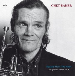 BAKER CHET :  STRAIGHT FROM THE HEART  (ENJA)

Straight from the Heart  la seconda parte dellultimo concerto di Chet Baker (anche disponibile in versione integrale nel doppio cd The Last Great Concert). Con Chet Baker (tromba, voce), Herb Geller (sax alto), John Schroder (chitarra), Walter Norris (piano), Lucas Lindholm (basso), Aage Tanggard (batteria).