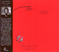METHENY PAT :  TAP - BOOK OF ANGELS VOL. 20  (TZADIK)

Archival Series (file under avantgarde/jazz/Jewish) - Pat Metheny, Antonio Sanchez, Willow Metheny. Sempre curioso, coraggioso ed infinitamente creativo, il virtuoso chitarrista e genio musicale Pat Metheny si avventura nel songbook Masada di John Zorn per creare le sonorit� pi� intenese ed avventurose mai sentite nella fortunata serie Book of Angels. Alza il volume ed unisciti alla festa di questa incredibili arrangiamenti che vedono Pat impegnato con un infinito arsenale di strumenti affiancato dalla potenza della batteria di Antonio Sanchez. Pat Metheny continua a stupire ed a sperimentare, capace di oltrepassare nuove frontiere musicali ancora una volta quando il nuovo millennio � gi� iniziato da un bel pezzo. Co-prodotto da Nonesuch Records, Tap - Book of Angels vol. 20 � un imperdibile capitolo della pi� fortunata saga zorniana, un album essenziale davvero 'made in Heaven'. Best seller.