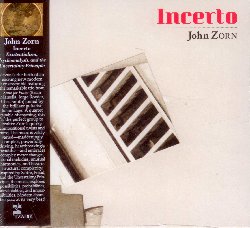 ZORN JOHN :  INCERTO  (TZADIK)

Archival series (file under jazz) - Brian Marsella, Julian Lage, Jorge Roeder, Ches Smith. Incerto  la nascita di un nuovo entusiasmante ensemble di jazz moderno caratterizzato dal notevole trio di Suite for Piano (Brian Marsella, Jorge Roeder, Ches Smith) affiancato dal brillante chitarrista Julian Lage. Un quartetto capace di tutto, perfetto per realizzare gli eccentrici colpi di scena compositivi di Zorn. La musica  selvaggiamente varia - incredibilmente complessa, potentemente avvincente, talmente bella da spezzarti il cuore - e abbraccia complessi cambi di metrica, melodie atonali, armonie insolite e bizzarre complessit strutturali. Ispirato da Sartre, Freud e dal principio di incertezza, la musica esplora possibilit, probabilit, inevitabilit ed impossibilit. Moderno jazz da camera al suo meglio!