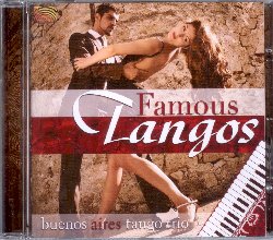 BUENOS AIRES TANGO TRIO :  FAMOUS TANGOS  (ARC)

low-price - Il tango argentino  una danza, uno stile musicale, ma soprattutto  una filosofia di vita. Sempre di pi sono le persone che negli ultimi anni hanno deciso di dedicarsi a quest'arte per vivere quella passione che solo il tango  capace di creare, o anche semplicemente per godere delle splendide melodie composte da grandi musicisti come Astor Piazzolla o Carlos Gardel. Pensando agli amanti del tango argentino casa Arc presenta Famous Tangos, album che propone 17 tra i pi bei tanghi di tutti i tempi come El Choclo, El Ultimo Caf,  La Ultima Curda, Desde El Alma e tanti altri, interpretati dagli eccellenti musicisti della formazione Buenos Aires TangoTrio.  Famous Tangos  un volo low cost in Argentina che catapulta l'ascoltatore in qualche fumosa milonga di Buenos Aires, alla ricerca del partner giusto con cui ballare l'ultimo, ardente tango della notte.