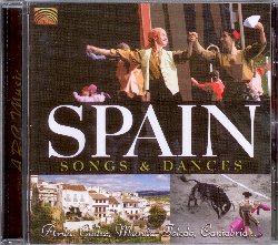 VARIOUS :  SPAIN - SONGS & DANCES  (ARC)

Grazie alla sua posizione geografica la Spagna  un punto d'incontro tra continenti ed oceani, tra popoli e culture:  per questo motivo cha la penisola iberica vanta un folklore complesso e variegato, fatto di tanti e genuini ingredienti. Spain - Songs & Dances propone una carrellata di splendide melodie provenienti da diverse regioni spagnole come Toledo, Murcia, Cantabria e Avila, disegnando i contorni di una sorta di antologia musicale della Spagna. L'album di casa Arc ha inoltre un grande valore storico: esso presenta infatti alcune delle registrazioni originali di brani popolari fatte dall'esperto musicale Pedro Vaquero tra il 1970 ed il 1997. Grazie alla tecnologia moderna  stato infatti possibile trasferire su cd quelle registrazioni fatte in cassetta o vinile, permettendo ad un pubblico sempre maggiore di godere di tanta bellezza. Spain - Songs & Dances  un documento che racconta la ricchezza culturale di un paese multietnico, dove la musica e la danza sono sempre state parte integrante della vita della gente. Il libretto dell'album offre interessanti informazioni sulle origini della tradizione musicale spagnola.