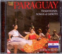 ELENCO KO'ETI :  PARAGUAY - TRADITIONAL SONGS & DANCES  (ARC)

Il Paraguay  uno stato dell'America latina confinante con Argentina, Bolivia e Brasile. Anche se la popolazione  composta da un colorato mix multietnico, la gente  unita da una cultura fortemente tradizionale di cui la musica popolare  uno dei pilastri fondamentali. Il gruppo folkloristico Elenco Ko'eti  stato fondato nel 1998 dal professore Domingo Barua ed  composto dagli studenti del centro di arte Cascanuences, l'istituto artistico diretto da Alba Matiauda. La formazione  composta da musicisti e ballerini esperti in canti e balli della tradizione paraguayana. Paraguay - Traditional Songs & Dances propone musica tradizionale dal Paraguay, in alcuni casi cantata ed in altri strumentale, interpretata utilizzando arpa, chitarra e percussioni. Paraguay - Traditional Songs & Dances  un album divertente, arricchito da un libretto illustrato che comprende anche interessanti informazioni sui musicisti ed i brani presentati.