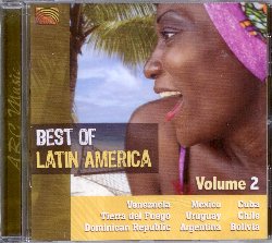 VARIOUS :  BEST OF LATIN AMERICA - VOLUME 2  (ARC)

mid-price - Best of Latin America - Volume 2: un album spumeggiante di divertenti brani latino-americani, tutti da ballare! Canzoni appassionate e splendide ballate da Messico, Cuba, Cile, Argentina, Venezuela, Bolivia e Repubblica Dominicana, interpretate da rinomati cantanti come Patricia Salas, Sebastian Solis ed il grande musicista Pablo Carcamo. Best of Latin America - Volume 2  un variopinto caleidoscopio di sonorit che offre all'ascoltare la possibilit di intraprendere un viaggio nei paesi pi 'calienti' d'America.