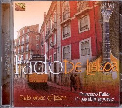 FIALHO FRANCISCO & LARGUINHO MATILDE :  FADO DE LISBOA  (ARC)

mid-price - Tradizionale e moderno, il fado  uno stile canoro che rappresenta quel particolare ed indefinibile sentimento che i portoghesi e tutte le popolazioni lusofone presenti in Africa ed America meridionale chiamano saudade. Il termine fado deriva dal latino fatum e significa destino: le canzoni tragiche e malinconiche, meravigliose e toccanti, trasmettono quel senso di profondo fatalismo che caratterizza il Portogallo. Fado de Lisboa  un meraviglioso album di brani tradizionali e moderni in stile fado, cantati da Francisco Fialho e Matilde Larguinho accompagnati da chitarra portoghese e viola. Fado de Lisboa, con un libretto ricco di informazioni sugli interpreti e la musica portoghese,  un album ideale come preparazione ad un romantico ed appassionante viaggio e Lisbona.