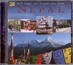 SHAHI BISHWO :  FOLK SONGS AND SOUNDSCAPES FROM NEPAL  (ARC)

Bishwo Shahi  un musicista, compositore e produttore nepalese le cui opere affondano le radici nella musica classica e popolare del Nepal e traggono l'ispirazione da paesaggi, natura e gente del posto. Folk Songs and Soundscapes from Nepal attinge ai ricordi d'infanzia del compositore stesso, ricreando l'atmosfera familiare dei giorni passati, attraverso l'utilizzo di registrazioni originali effettuate sull'Himalaya che immortalano il goffo verso dei muli, il cinguettio degli uccelli, il rumore dell'acqua che scorre, il suono delle campane tibetane ed il canto mistico dei monaci tibetani che sussurrano le preghiere. Folk Songs and Soundscapes from Nepal  un'affascinante miscela di canzoni tradizionali popolari contemplative e paesaggi musicali rilassanti e meditativi che raccontano il Nepal in tutte le sue sfaccettature, dal lato pi mistico dei monasteri buddisti a quello pi pagano e rumoroso del grande mercato della capitale Kathmandu.