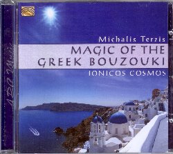 TERZIS MICHALIS :  MAGIC OF THE GREEK BOUZOUKI  (ARC)

Fra i maggiori compositori greci contemporanei, Michalis Terzis nella sua lunga carriera ha vinto diversi premi per le sue straordinaria colonne sonore di film e documentari,  stato presentato dal grande Mikis Theodorakis durante un imponente concerto al Panathinaiko Stadium di Atene e si  esibito in concerti praticamente in tutto il mondo. In Magic of the Greek Bouzouki Terzis propone canzoni e ritmi popolari provenienti dalla Grecia e dalle sue splendide isole, sonorit che ben rappresentano l'identit culturale di questo popolo. Le piacevoli melodie del bouzouki, strumento greco simile al mandolino napoletano, sono affiancate da quelle di altri strumenti tradizionali come tzoura, baglama e laouto, per creare piacevoli e amichevoli atmosfere da gustare in compagnia sognando un bicchiere di biondissima retzina. Magic of the Greek Bouzouki comprende un libretto con interessanti informazioni sul musicista e la musica greca tradizionale.