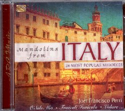 PERRI JOEL FRANCISCO :  MANDOLINS FROM ITALY - 24 MOST POPULAR MELODIES  (ARC)

mid-price - Joel Francisco Perri, virtuoso interprete del mandolino, propone una romantica selezione di alcune delle melodie italiane pi famose come Azzurro, O' Sole Mio, Notte di Cristallo, Tarantella di Napoli, Volare, Piccola Maria, Tarantella Meridionale, Marina, Funicul Funicul, Arriverderci Roma e tante altre ancora, per un totale di 24 indimenticabili canzoni che sono parte integrante dello straordinario patrimonio musicale del nostro paese. Album che racconta la storia, i pregi, i difetti, la spensieratezza e la malinconia del Bel Paese, Mandolins from Italy - 24 Most Popular Melodies  anche l'occasione giusta per scoprire la destrezza di Perri nel suonare uno strumento la cui nascita viene datata intorno alla met del XVII secolo. L'album  dotato di un libretto con esaustive informazioni sullo strumento, il suo utilizzo nei diversi periodi storici oltre ad interessanti note biografiche sull'interprete.