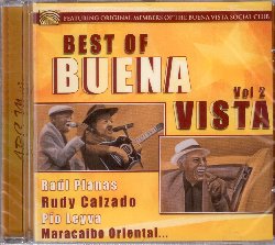 VARIOUS :  BEST OF BUENA VISTA  VOL. 2  (ARC)

mid-price - Secondo album di casa Arc dedicato al meglio del Buena Vista Social Club: Best of Buena Vista vol. 2 comprende brani come El Gallo de Morn e Sonero de Verdad, interpretati da vari musicisti tra cui alcuni membri originali della rinomata formazione cubana Pio Leyva, Rudy Calzado e Raul Planas. Come il primo volume, anche questo album  gioioso e divertente, con musiche ritmicamente complesse e molto melodiose che strappano un sorriso anche alla fine di un'orribile giornata di lavoro. Best of Buena Vista vol. 2 propone un'eccellente selezione del meglio del progetto musicale cubano, portando a casa dell'ascoltatore quell'atmosfera leggera, divertente e variopinta che si respira per le strade dell'Avana.