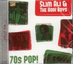 ALI SLIM & THE HODI BOYS :  70S POP!  (ARC)

Dopo  70s Soul! casa Arc propone 70s Pop!, continuando il divertente viaggio alla riscoperta della musica di uno dei gruppi africani pi importanti degli anni '70. Nella primavera del 1966, Slim Ali terminava gli studi alla scuola superiore di Mombasa e, dopo aver collaborato per brevi periodi con vari gruppi musicali, nel 1968 si un agli Hobi Boys. Slim rimase con il gruppo per un anno per poi andarsene a Addis Abeba, in Etiopia, e crearsi una carriera da solista. Nel 1976 tuttavia il musicista ritorn a Nairobi ed insieme agli Hobi Boys registr You Can Do It. L'album successivo si chiamava Smile e mescolava soul e reggae in uno stile dalle sonorit suggestive create dagli effetti delle tastiere e da abbellimenti psichedelici. Tra Smile ed il loro ultimo album Home, Slim lasci nuovamente gli Hobi Boys ed and a Dubai per tornare a Nairobi circa un anno dopo e proseguire in questa citt la sua carriera. La compilation 70s Pop! propone un mix di brani tratti da questi tre album, concentrandosi per soprattutto sul primo ed offrendo all'ascoltatore una carrellata di hit afro pop senza eguali.