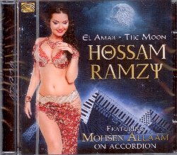 RAMZY HOSSAM feat. ALLAAM MOHSEN :  EL AMAR - THE MOON  (ARC)

mid-price - L'instancabile ambasciatore egiziano del ritmo questa volta  accompagnato dall'irresistibile fisarmonica di Mohsen Allaam. Originario del Cairo, Allaam cominci la carriera musicale all'et di otto anni con lo studio della fisarmonica e gi a 12 anni era acclamato per la sua bravura e richiesto come interprete nei matrimoni Baladi. Lo stile di Mohsen attir l'attenzione di alcune tra le pi celebri danzatrici del Cairo tra cui la leggendaria Azza Sherif oltre a Hala El Safy, Nelly Fouad e Mervat Badr. La lunga relazione musicale tra questi due grandi artisti egiziani  culminata in El Amar - The Moon un album di splendide canzoni d'amore egiziane, ideali per gli amanti della musica di questo paese e per tutte le ballerine di danza del ventre. Con Mohnsen Allaam alla fisarmonica ed il sultano del ritmo Hossam Ramzy, El Amar - The Moon  un album imperdibile che trasmetter all'ascoltatore una grande voglia di muoversi.