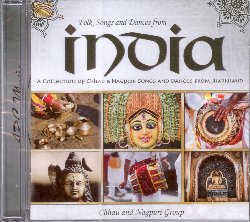 CHHAU AND NAGPURI GROUP :  FOLK SONGS AND DANCES FROM INDIA  (ARC)

Chhau and Nagpuri Group  una formazione che interpreta le danze tradizionali Chhau e Nagpuri e le loro rispettive musiche, tipiche del distretto Rachi dello stato dell'India nord-orientale di Jharkhand. La parola Chhau deriva da un termine hindi che significa coprire: per questo motivo tutti i ballerini, oltre a speciali vistiti di scena, indossano anche una grande maschera, solitamente molto colorata ed adornata. I ballerini eseguono una danza molto particolare, fatta di movimenti perfettamente sincronizzati, che racconta generalmente storie legate alla mitologia indiana. Una degli stili pi noti di danza Chhau  lo Manbhum, caratterizzato da movimenti particolarmente energetici ed acrobatici. Folk Songs and Dances from India propone splendidi esempi di musica indiana tradizionale che accompagna queste danze, suonata con una strumentazione etnica autentica. Con un libretto contenente interessanti informazioni sulle danze e le musiche proposte, Folk Songs and Dances from India  un album che porta in occidente una delle tante splendide sfaccettature della mistica cultura indiana.