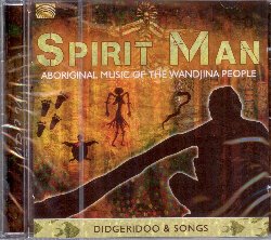 VARIOUS :  SPIRIT MAN - ABORIGINAL MUSIC OF THE WANDJINA PEOPLE, DIDGERIDOO & SONGS  (ARC)

mid-price - Spirit Man - Aboriginal Music of the Wandjina People, Didgeridoo & Songs  stato registrato a Kalumburu, una comunit aborigena nella regione australiana di Kimberley e tutti gli artisti presenti fanno parte della trib Wunambul. La prima parte dell'album propone musica in stile wongga, con splendide canzoni d'iniziazione, mentre la seconda  dedicata agli stili bandrru (musica ispirata dalle tante isole del posto), balga e djunba (entrambi caratterizzati da una suggestiva interazione tra voci maschili e femminili) e moraburr (meravigliose ballate che raccontano il mare). Protagoniste assolute dell'album di casa Arc sono le melodie del dijeridu, strumento principe australiano con cui gli eccellenti musicisti, utilizzando una particolarissima tecnica per far vibrare i suoni in gola, riescono a creare una serie di schemi ripetuti dove dalle note pi alte si passa a quelle pi basse. Spirit Man - Aboriginal Music of the Wandjina People, Didgeridoo & Songs  l'album ideale per avvicinarsi alla cultura di un popolo secondo il quale il canto  l'arte degli spiriti ed  tradizionalmente ritenuto capace di conferire poteri soprannaturali agli interpreti.