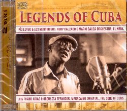 VARIOUS :  LEGENDS OF CUBA  (ARC)

L'impatto che Cuba ha avuto sulla musica e sulla danza di tutto il mondo  enormemente maggiore rispetto a quello di qualsiasi altro paese dell'America Latina. Il nuovo doppio cd Legends of Cuba (al prezzo di singolo!) permette all'ascoltatore di scoprire il meglio dello straordinario universo sonoro dell'isola caraibica. Nelle sue 30 tracce, per un totale di quasi due ore e mezza di splendida musica, l'album di casa Arc propone hit dei Buena Vista Social Club, di altri storici musicisti dell'isola che sono anche apparsi nel film documentaristico Musica Cubana del 2004, diretto da German Krall, oltre a brani di interpreti appartenenti alla giovane generazione del panorama cubano. Con un libretto contenente interessanti informazioni sugli artisti, Legends of Cuba  un album dai ritmi irresistibili che trasporta l'ascoltatore nell'atmosfera gioiosa di qualche affollato club della Havana.