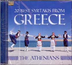 ATHENIANS :  20 BEST SYRTAKIS FROM GREECE  (ARC)

mid-price - Gli antichi greci credevano che la danza fosse stata inventata dagli dei e per questo la associavano alle cerimonie religiose ed era inoltre tenuta in grande considerazione per le sue qualit educative: insieme alla scrittura, la musica e l'esercizio fisico, la danza era un elemento basilare nel sistema educativo in quanto permetteva di curare il corpo e l'anima. Oggi la Grecia  uno dei paesi al mondo dove i balli popolari sono una vivida espressione della vita di tutti i giorni: si danza ai matrimoni e durante varie celebrazioni familiari ed i locali non mancano mai di offrire ai loro acquirenti un intrattenimento musicale e danzante. Il syrtaki non ha origini antiche,  stato infatti creato per il celebre film Zorba il greco sulla musica del grande Theodorakis, ma oggi  considerato uno dei simboli della penisola greca e del suo arcipelago. Formazione nata nel 1977, gli Athenians presentano 20 Best Syrtakis from Greece, disco che propone pi di un'ora di syrtaki, compreso il brano Zorba the Greek, ripercorrendo il repertorio di intramontabili maestri come Theodorakis, Hatzidakis, Xarchakos e molti altri ancora. Ascoltando 20 Best Syrtakis from Greece sembra che l'estate non finisca mai!