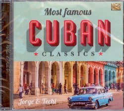 JORGE & TECHI :  MOST FAMOUS CUBAN CLASSICS  (ARC)

low-price - Most Famous Cuban Classics propone famose canzoni dall'era d'oro di Cuba, gli anni '50, interpretate dal duo paraguayano Jorge & Techi, ossia Jorge Anbal Kunert, virtuoso chitarrista, compositore ed arrangiatore e Teresa Gonzalez Feldmann eccellente interprete dallo stile molto personale. Most Famous Cuban Classics  una bellissima raccolta di classici cubani, offerta da casa Arc ad un prezzo davvero accessibile, al fine di permettere a tutti coloro che ne hanno voglia di fare un bel viaggio in una delle isole pi belle dei Caraibi.