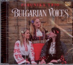 PERUNIKA TRIO :  BULGARIAN VOICES  (ARC)

mid-price - Formatosi nel 2006, il trio vocale Perunika  composto da Eugenia Georgieva, Dessislava Vasileva e Jasmina Stosic e prende il nome dall'omonima dea slava della pioggia e dell'eterna bellezza. L'apprezzato trio presenta il suo nuovo album Bulgarian Voices in cui propone canzoni tradizionali bulgare con sorprendenti armonie a cappella, ispirato alle antiche tradizioni vocali ed ai canti della chiesa slava. Il Daily Telegraph ha scritto del disco: Rustico, senza essere troppo romantico, unisce una delicatezza simile a quella del madrigale con una spiritualit meditabonda tipica dell'ortodossia orientale. Bulgarian Voices  uno splendido viaggio nell'universo ammaliante dell'armonia vocale.