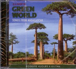 HUGUES MODESTE & KILEMA :  ALA MAINTSO - GREEN WORLD  (ARC)

Modeste Hugues, eccellente chitarrista da Betroka e Kilema, un versatile polistrumentista di Toliara si sono uniti per celebrare il patrimonio musicale della loro terra, il Madagascar. Ala Maintso - Green World  un disco allegro e colorato i cui 12 brani, tutti originali di Modeste Hugues e uno di Kilema, raccontano in modo leggero e spensierato diversi aspetti della vita quotidiana come la felicit per un amico che ha superato un momento difficile, la capacit di non soccombere, l'importanza del rispetto dei figli verso i genitori, la bellezza di una vita vissuta in piena libert e molto altro ancora. Con una strumentazione che comprende chitarra, marovany (cetra a forma di valigia tipica del Madagascar) e percussioni, oltre alle voci coinvolgenti dei due musicisti, Ala Maintso - Green World  un disco che ben rappresenta l'incredibile ricchezza culturale della quarta isola pi grande al mondo.