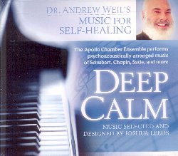 LEEDS JOSHUA / WEIL ANDREW :  DEEP CALM  (SOUNDS TRUE)

La medicina olistica sostiene che il suono abbia un impatto profondo sulla salute fisica e mentale dell'uomo. Grandi compositori come Ludwing Van Beethoven e Fryderyk Chopin avevano intuito questa verit ed avevano creato alcune delle melodie pi stimolanti e potenti di sempre che hanno la forza di favorire il benessere psicofisico della persona. Per creare Deep Calm il dott. Andrew Weil, pioniere della medicina olistica, si  unito al noto ricercatore  e musicista Joshua Leeds, esperto di psicoacustica, scienza che studia la percezione soggettiva del suono. Nell'album di casa Sounds True, Leeds, utilizzando tecniche di guarigione attraverso il suono individuate da Andrew Weil, ha arrangiato alcuni splendidi brani di musica classica esaltandone gli effetti positivi sulla mente umana. Interpretato dai pluripremiati musicisti della Apollo Chamber Ensemble, Deep Calm propone capolavori di Franz Schumann, Franz Schubert, Ludwig Van Beethoven, Christoph Willibald Gluck, Charles Gounod, Fryderyk Chopin, Erik Satie e Cecile Chaminade, in una progressione che porta l'ascoltatore in uno stato sempre crescente di rilassamento. Fusione perfetta di elementi appartenenti alla scienza psicoacustica ed al genio classico, Deep Calm  un irresistibile invito musicale ad intraprendere un'immersione in un delicato e rigenerante mare di pace.