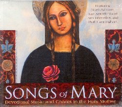 VARIOUS :  SONGS OF MARY - DEVOTIONAL MUSIC AND CHANTS TO THE HOLY MOTHER  (SOUNDS TRUE)

Songs of Mary - Devotional Music and Chants to the Holy Mother  una stupenda raccolta di 15 canti tradizionali e preghiere per rivolgersi alla Madre Santa e chiedere guida spirituale e conforto. Le delicate melodie e le toccanti parti vocali prendono forma grazie a Noirin Ni Riain, cantante e teologa irlandese esperta di canto gregoriano, al San Antonio Vocal Arts Ensemble, formazione specializzata in musica sacra antica ed a Ruth Cunningham, musicista classica esperta di musica sacra improvvisata. Songs of Mary - Devotional Music and Chants to the Holy Mother  un viaggio alla scoperta della figura della Madonna, un percorso che conduce l'ascoltatore nella Spagna medievale con brani tratti dalla famosa raccolta Cantigas de Santa Maria, in Francia con le ballate dei trovatori, in Irlanda con una preghiera celtica per chiedere la santa protezione, in Germania con le preghiere di Sant'Ildegarda (Hildegard von Bingen), per arrivare nel Nuovo Mondo con i canti che onorano la Vergine di Guadalupe.