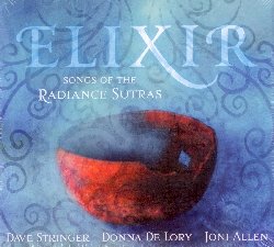 STRINGER DAVID / DE LORY DONNA / ALLEN JONI :  ELIXIR - SONGS OF THE RADIANCE SUTRAS  (SOUNDS TRUE)

Ispirato dal libro dell'antropologo americano Lorin Roche, The Radiance Sutras, Elixir, l'album di casa Sounds True Elixir - Songs of the Radiance Sutras unisce i talenti di due importanti interpreti di canto estatico Dave Stringer e Donna De Lory, insieme a quello della cantautrice californiana Joni Allen. L'album propone 10 splendidi brani ispirati dall'interpretazione poetica di Lorin Roche del Vijnana Bhairava Tantra, un testo classico della filosofia yoga. Elixir - Songs of the Radiance Sutras  un mix stimolante di ipnotici ritmi bhangra, melodie dal sapore country e ballate appassionate, canzoni ideali da essere ballate, ma anche perfette come sottofondo per meditare. Elixir - Songs of the Radiance Sutras  un album originale, con Dave Stringer che da molti esperti del genere  ritenuto uno degli artisti pi innovativi dell'attuale scena musicale dedicata al Kirtan: le sue melodie accostano il misticismo trascendentale degli strumenti tradizionali indiani con l'esuberanza della tradizione musicale afroamericana.