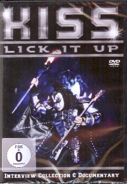 KISS :  DVD / LICK IT UP  (IMV BLUELINE)

Gruppo rock statunitense fondato nel '73 a New York da Gene Simmons e Paul Stanley, i Kiss possono vantare oltre 110 milioni di copie dei loro album vendute in tutto il mondo. Il dvd Lick It Up  un interessante documentario che propone rare interviste, eccezionali dietro le quinte, storie mai raccontate fino ad ora e tante altre curiosit per cercare di capire i segreti che stanno dietro al successo di questa storica band. Il dvd documentario Lick It Up contiene un pezzo di storia del rock, rivelando anedotti e segreti della carriera dei Kiss.