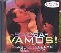 VARIOUS :  VAMOS! - CON LAS ESTRELLAS DEL AYER  (DANZA Y MOVIMIENTO)

mid-price - Il decimo volume della fortunatissima collezione completa la prima parte della serie dedicata ai caldi ritmi latini e ne rappresenta un po' il culmine: i primi nove volumi infatti contengono eccellenti cover versions mentre quest'ultimo contiene registrazioni originali di Alvaro Del Castillo ed Alexander Tulande con il loro gruppo Las Estrellas del Ayer. Alvaro Del Castillo  il vocalista con cui il Grupo Niche divenne famoso in tutto il pianeta negli anni '70 portando ad un successo mondiale la salsa colombiana ed ora - esperto crooner cinquantenne - continua la tradizione del Grupo Niche per la prima volta insieme al figlio Aexander Tulande: direttamente da Bogot un grande album per animare le gambe e ballare tutta la notte.