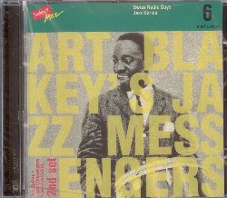 BLAKEY ART / JAZZ MESSENGERS :  RADIO DAYS VOL. 6  (TCB - MONTREUX JAZZ)

Swiss Radio Days - Art Blakey  nato con la straordinaria capacit di instillare fiducia negli altri musicisti ed era ben consapevole del fatto che una buona band deve essere guidata da un ottimo leader capace di mantenere unito e solido il gruppo. Radio Days vol. 6 immortala l'ormai leggendario concerto di Losanna del 1960 che ha avuto luogo al Theatre de Beaulieu il giorno 8 dicembre di quell'anno. La formazione vede Art Blakey alla batteria, Lee Morgan alla tromba, Wayne Shorter al sax tenore, Bobby Timmons al pianoforte e Jymie Merritt al basso. Il concerto si apre con It's Only a Papermoon dove spicca un brillante assolo di Blakey; si prosegue con 'Round About Midnight di Thelonius Monk dove Morgan e Shorter suonano con straordinaria maturit. In The Summit di Wayne Shorter  interessante notare l'influenza di Coleman Hawkins e John Coltrane sul sassofonista. Il penultimo brano  A Night in Tunisia di Dizzy Gillespie, immancabile presenza nella tracklist dei concerti di Art Blakey e si chiude con This Here firmata dalla penna magica di Bobby Timmons. Radio Days vol. 6 propone un quintetto affiantato capace di stupire.