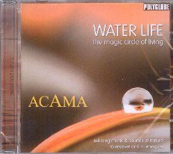 ACAMA :  WATER LIFE - THE MAGIC CIRCLE OF LIVING  (POLYGLOBE)

Apprezzato compositore di musiche per benessere e rilassamento, Acama propone Water Life - The Magic Circle of Living, una calmante miscela di musica meditativa strumentale, miscelata a delicati suoni della natura. L'album di casa Polyglobe  una sinfonia che racconta il ciclo della vita attraverso un percorso musicale che segue l'acqua dal suo nascere: dalle nuvole del cielo, alla pioggia che cade sulla terra attraversando i paesaggi, fino al mare. Le melodie di Acama sono rilassanti ed energizzanti allo stesso tempo, hanno la capacit di far dimenticare all'ascolatore la faticosa giornata appena trascorsa e lo aiutano a ricaricare le batterie del proprio corpo in modo del tutto naturale. Water Life - The Magic Circle of Living  inoltre indicato come sottofondo per terapie olistiche, yoga e meditazione.