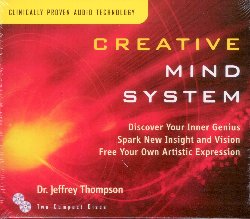 THOMPSON JEFFREY :  CREATIVE MIND SYSTEM  (RELAXATION COMPANY)

Sembra che le persone particolarmente creative abbiano cervelli che lavorano in modo straordinario. In effetti molti ricercatori neuroscientifici concordano nell'affermare che un particolare schema creato dall'attivit delle onde del cervello, definito 'sistema creativo della mente', sia la chiave della genialit di molte persone. Il doppio album Creative Mind System utilizza processi audio che stimolano la formazione di tale schema di onde cerebrali in modo da favorire nella persona un naturale stato di amplificata ed eccezionale creativit. Il dottor Jeffrey Thompson ha affinato il suo innovativo programma sonoro grazie a oltre 20 anni di ricerche cliniche effettuate su migliaia di pazienti tra i quali artisti, scienziati e dirigenti aziendali. Il primo album del box, Creative Mind System, deve essere semplicemente ascoltato in sottofondo mentre si lavora, mentre si cerca di risolvere un problema o si sta facendo qualche attivit artistica: le sue benefiche melodie liberano la mente dandole la possibilit di sperimentare nuovi livelli di espressione creativa. Il secondo album, Creative Mind System 2.0,  la colonna sonora perfetta per momenti di riflessione: le sonorit di questo disco aiutano l'ascoltatore a scoprire il suo genio interiore e a trarre da esso ispirazione.