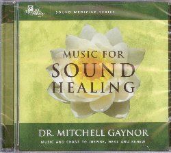 GAYNOR MITCHELL :  MUSIC FOR SOUND HEALING  (RELAXATION COMPANY)

Mitchell Gaynor  un oncologo certificato, internista, ematologo e fondatore e presidente del Gaynor Integrative Oncology di New York. Il medico americano organizza gruppi di meditazione sonora e ritiri spirituali nell'India meridionale per i suoi pazienti, aprendo in questo modo la strada all'uso della musica e del canto in combinazione con le melodie delle ciotole tibetane di metallo e cristallo come completamento della terapia medica convenzionale. Di questa pratica hanno beneficiato migliaia di persone e di essa hanno parlato il New York Times, Newsweek, Body and Soul oltre alle emittenti CNN, PBS e Fox News Channel. In Music for Sound Healing le melodie di tastiere, harmonium, pianoforte ed i ritmi delicati di percussioni etniche, si fondono con le benefiche sonorit delle ciotole tibetane ed i suggestivi canti spirituali in sanscrito. Ascoltare Music for Sound Healing aiuta a creare un'armonia interiore ed esteriore, mettendo l'ascoltatore in contatto con la propria naturale sorgente di vitalit e benessere. Il libretto allegato all'album contiene alcuni esercizi d'ascolto che insegnano alcune pratiche quotidiane che stimolano il benessere del corpo e dello spirito.