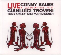 BAUER CONNY / TROVESI GIANLUIGI / DIESNER DIETMAR / OXLEY TONY :  LIVE AT JAZZWERKSTATT PEITZ  (JAZZWERKSTATT)

Il 19 settembre del 1981 al Filmtheater della citt tedesca di Peitz, i responsabili della radio locale hanno registrato uno spettacolo fuori dal comune che oggi viene riproposto nell'album Live at Jazzwerkstatt Peitz e che ci permette, a distanza di 30 anni, di rivivere le emozioni di quella serata. Durante la prima parte della serata  il duo composto da Konrad Bauer e Gianluigi Trovesi, improvvisatori di prima classe, ad ammaliare il pubblico con un dialogo in note che costruisce un sistema sonoro multistrato fatto di un ritmo di base, arrangiamenti tonali ed una continuit melodica. L'altro duo protagonista della serata  quello composto dal percussionista free-jazz inglese Tony Oxley e dal sassofonista tedesco Dietmar Diesner. Ad un certo momento della serata succede l'inaspettato: senza che nulla fosse stato precedentemente pianificato le due formazioni si uniscono per diventare un quartetto, dando vita a quella che viene chiamata improvvisazione collettiva con Conny Bauer al trombone, Gianluca Trovesi a sax alto, clarinetto basso e piccolo, Dietmar Diesner al sassofono soprano e Tony Oxley alle percussioni. Best seller.