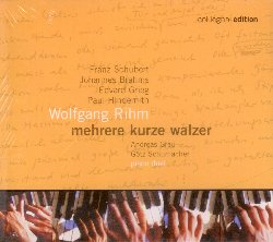 RIHM WOLFGANG :  MEHRERE KURZE WALZER  (COL-LEGNO)


