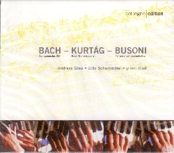 BACH JOHANN SEBASTIAN/KURTAG GYORGY/BUSONI FERRUCCIO :  BACH - KURTAG - BUSONI  (COL-LEGNO)

