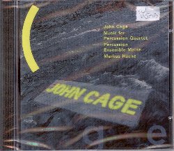 CAGE JOHN :  MUSIC FOR PERCUSSION QUARTET  (COL-LEGNO)

In Credo in Us (1942) Cage richiedeva la presenza di un ensemble di percussioni, insieme a rumori di radio e grammofono. Pertanto, seguendo lo spirito del compositore, i materiali utilizzati dal Percussion Ensemble Mainz in Music fo Percussion Quartet spaziano dalla quinta sinfonia di Beethoven, agli Abba, Tina Turner fino a slogan pubblicitari. Va da s che i ritmi svolgono un ruolo importante nella musica per percussioni. Cage, tuttavia, era anche interessato a sviluppare nuove sonorit percussive e nuovi strumenti musicali. Per assicurarsi che gli interpreti fossero il pi possibile liberi nella loro performance, il compositore permetteva loro, in alcuni casi, di scegliersi gli strumenti, come avviene in Quartet (1935), mentre in Second Construction e Third Construction, la strumentazione  fissa. She's Asleep (1943)  un quartetto per tom-tom basato su una sofisticata differenziazione del suono. Con Music for Percussion il Percussion Ensemble Mainz  riuscito a fondere la sua meticolosa presentazione dell'opera di Cage con una tensione spontanea che rimane invariata per tutta la durata dell'interpretazione.