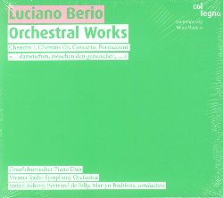 BERIO LUCIANO :  ORCHESTRAL WORKS  (COL-LEGNO)

Luciano Berio (1925-2003)  considerato uno dei principali compositori italiani contemporanei, pioniere anche nel campo della musica elettronica. Da fervente antifascista, una delle colpe che Berio attribuiva a Mussolini era di aver falsificato la storia della musica sopprimendo le opere dei pionieristici compositori del XX secolo. Insieme a Bruno Maderna, Berio fond nel 1955 lo studio di Fonologia Musicale di radio Milano, uno studio dedicato alla produzione di musica elettronica e d'avanguardia in cui vennero invitati musicisti importanti come Henri Pousseur e John Cage. Orchestral Works  un omaggio a Luciano Berio che nel corso della propria vita ha sempre continuato a cercare nuovi suoni e nuovi strumenti per riorganizzare la propria produzione creativa. Dopo aver scritto le Sequenze, 14 pezzi per strumento solista, Berio decise di adattare alcune di queste complesse opere per assolo dalla prospettiva dell'orchestra: in questo modo nascono Chemins e Chemins IIb, adattamenti delle Sequenze per solo arpa e viola. Afferma Berio Il miglior modo per analizzare e commentare un'opera musicale  scrivere un'altra opera, facendo uso dei materiali del pezzo originale. Orchestral Works prosegue con il Concerto per due pianoforti ed orchestra in cui Berio sceglie un approccio episodico per dipanare la matassa di relazioni tra i vari strumenti dell'orchestra e i due pianoforti solisti. L'album di casa Col-Legno si chiude con Formazioni in cui il compositore mette in contatto due diverse formazioni dell'orchestra, stravolgendo completamente la disposizione tradizionale di una classica orchestra sinfonica e creando affascinanti nuove miscele sonore. Le registrazioni di Orchestral Works, ad opera della Radio Symphonieorchestra di Vienna diretta da Stefan Asbury catturata dal vivo nel concerto viennese del 15 novembre del 2007, evidenziano perfettamente quella che lo stesso Berio definiva l'oscillante polifonia interna.