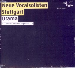 NEUE VOCALSOLISTEN STUTTGART :  DRAMA  (COL-LEGNO)

L'ensemble Neue Vocalsolisten Stuttgart  una formazione nata nel 1984 e specializzata nell'interpretazione di musica vocale da camera. Composto da 7 eccellenti cantanti, l'ensemble spazia tra un'ampia gamma di tonalit che comprende varie coloriture di soprano fino al contralto ed al basso profondo. In Drama i Neue Vocalsolisten Stuttgart interpretano le opere che quattro eccellenti compositori, ossia Luca Francesconi, Gordon Kampe, Mischa Kaser e Friedrich Cerha, hanno appositamente creato per loro. Il pezzo iniziale e quello finale, rispettivamente di Luca Francesconi che ha ripreso la mini-opera Herzstuck di Heiner Muller, e di Friedrich Cerha, sono opere profondamente collegate al teatro musicale; i lavori centrali di Gordon Kampe e Mischa Kaser sono invece pi vicini al madrigale, rinunciando ai ruoli ed ai personaggi e con tutto il dramma incorporato nella musica stessa. Drama offre all'ascoltatore un'esperienza musicale e teatrale, dimostrando ancora una volta la brillante capacit interpretativa dell'ensemble Neue Vocalsolisten Stuttgart di cui avevamo gi avuto prova con il loro precedente lavoro Madrigali.