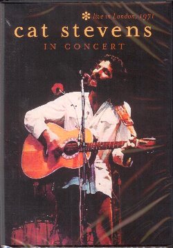 STEVENS CAT :  DVD / IN CONCERT - LIVE IN LONDON, 1971  (MASTERPLAN)

Nato a Londra nel 1948 da padre greco e madre svedese, Steven Demetre Georgiou, con il nome d'arte di Cat Stevens ha scalato le vette pi alte delle classifiche musicali mondiali con hit come Lady D'Arbanville, Father and Son, Where do the Children Play e Wild World. Nel 1977, dopo un lungo percorso di ricerca spirituale, Cat Stevens abbraccia l'islamismo e cambia il suo nome in Yusuf Islam, e, pur allontanandosi dalla ribalta delle scene, non smette mai di mettere in note i suoi pensieri che ora toccano anche tematiche sociali. Il dvd In Concert - Live in London, 1971 propone le registrazioni live dei concerti che Cat Stevens ha tenuto a Londra il 27 novembre e l'8 giugno del 1971. La tracking list  fatta dei brani pi amati dal pubblico, tra cui Moonshadow, Where Do the Children Play, Wild World e Father and Son, entrambi questi ultimi due pezzi proposti in varie versioni, e tanti altri ancora.