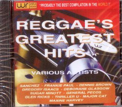 VARIOUS :  REAGGAE'S GREATEST HITS  (WORLD RECORDS)

Casa World Records propone Reggae's Greatest Hits, un'immersione nei ritmi in levare del reggae. Con Have a Heart e Overjoyed di Dennis Brown, conosciuto come il 'principe ereditario del reggae', Lady of Your Calibre di Gregory Isaacs, I Will Never Look for Love Again di Blake Paul, meglio noto come Frankie Paul e tanto altro ancora, la raccolta Reggae's Greatest Hits  l'occasione giusta per riscoprire i ritmi esplosivi e contagiosi di uno dei generi musicali pi amati.