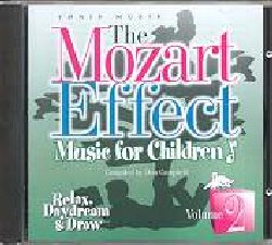 MOZART EFFECT :  CHILDREN VOL. 2 - RELAX, DAYDREAM & DRAW  (FONIX MUSIK)

Che la musica abbia il potere di curare corpo, mente e spirito non  un segreto e se si parla della sua forza terapeutica la migliore guida sicuramente  Don Campbell. Dopo 30 anni di esperienza, vaste ricerche mediche e psicologiche e numerosi riconoscimenti internazionali, lo studioso ha selezionato, ordinato e organizzato interpretazioni di altissimo livello delle pi importanti composizioni di Mozart, aiutando milioni di persone ad accedere all'incredibile genio di questo straordinario compositore. Don Campbell  unanimemente riconosciuto come la pi importante autorit nello studio degli effetti che le musiche di Mozart possano ottenere sul benessere psicofisico. Dopo il successo dei 5 volumi con cui  iniziata la serie, Campbell, forte delle ricerche iniziate dal medico francese Alfred Tomatis che fin dagli anni '60 studiava il rapporto tra ascolto ed apprendimento, propone una nuova serie appositamente concepita per i pi piccoli. Come gli altri volumi l'album contiene eccellenti registrazioni ed interpretazioni che riescono gradite anche a chi raramente ascolta musica classica per la loro energia e per la facilit con cui si possono apprezzare a vari livelli, oltre a note esaustive ed informazioni sulle metodiche terapeutiche all'interno dei dettagliati libretti.